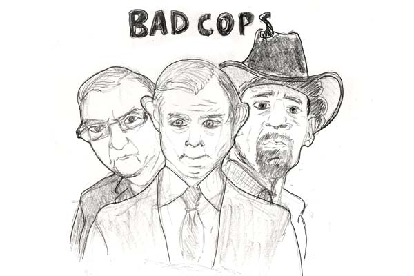 reading, scan, bad cops, drawing